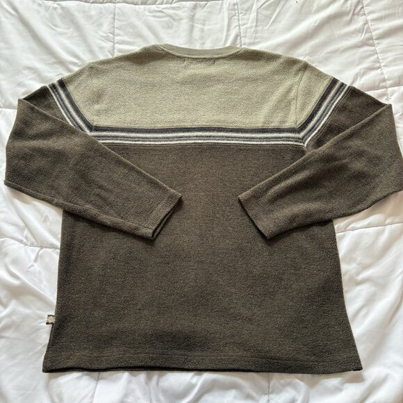 Vintage 90s Y2K Long Sleeve Sweater Mens Size XL Green Fleece Skater Grunge Goth - Picture 6 of 7